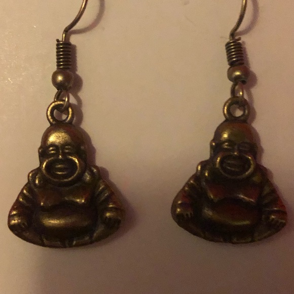 Vintage Buddha Earrings - Picture 4 of 4